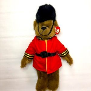 TY Attic Treasures Malcolm Bear British Royal Guard Brown 1993 Retired New